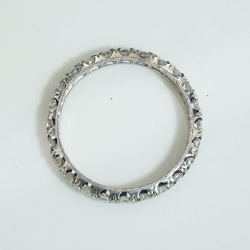 Lovely Platinum and Diamond Eternity Band