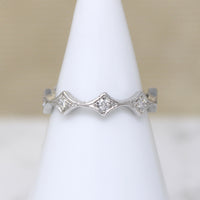 Unusual Platinum & Diamond Eternity Band