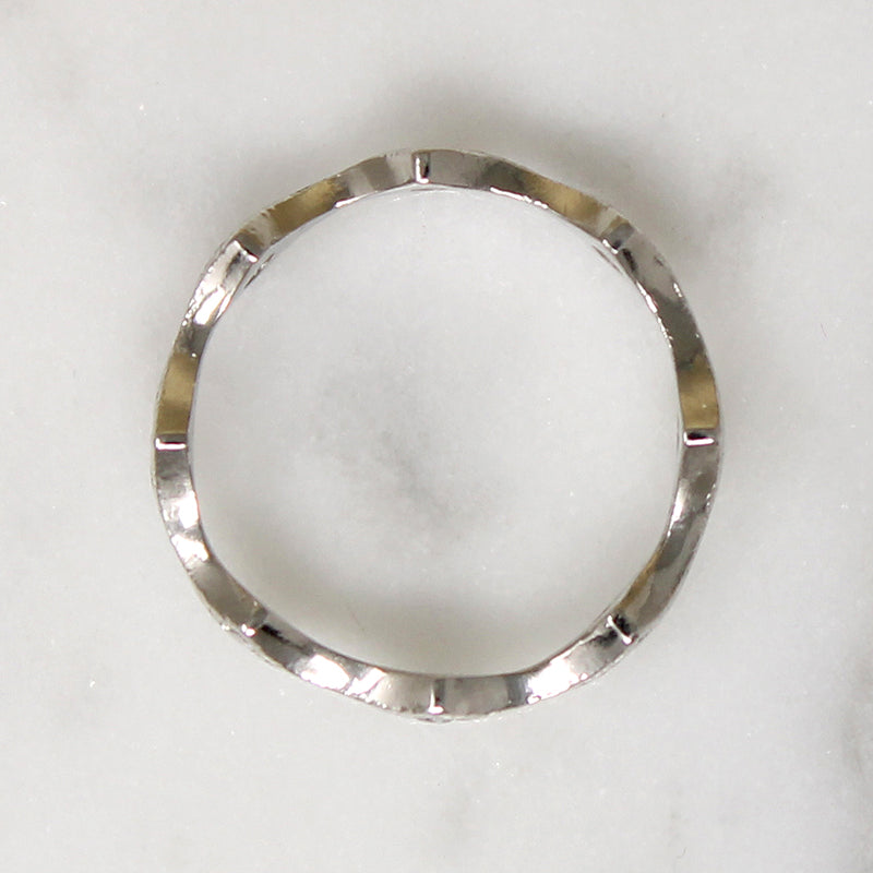 Unusual Platinum & Diamond Eternity Band