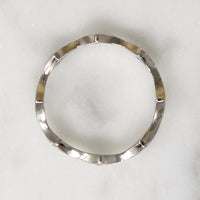 Unusual Platinum & Diamond Eternity Band