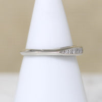 Refined Mid Century Diamond & White Gold Band