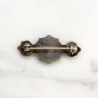 Petite Silver & Turquoise Flower Pin