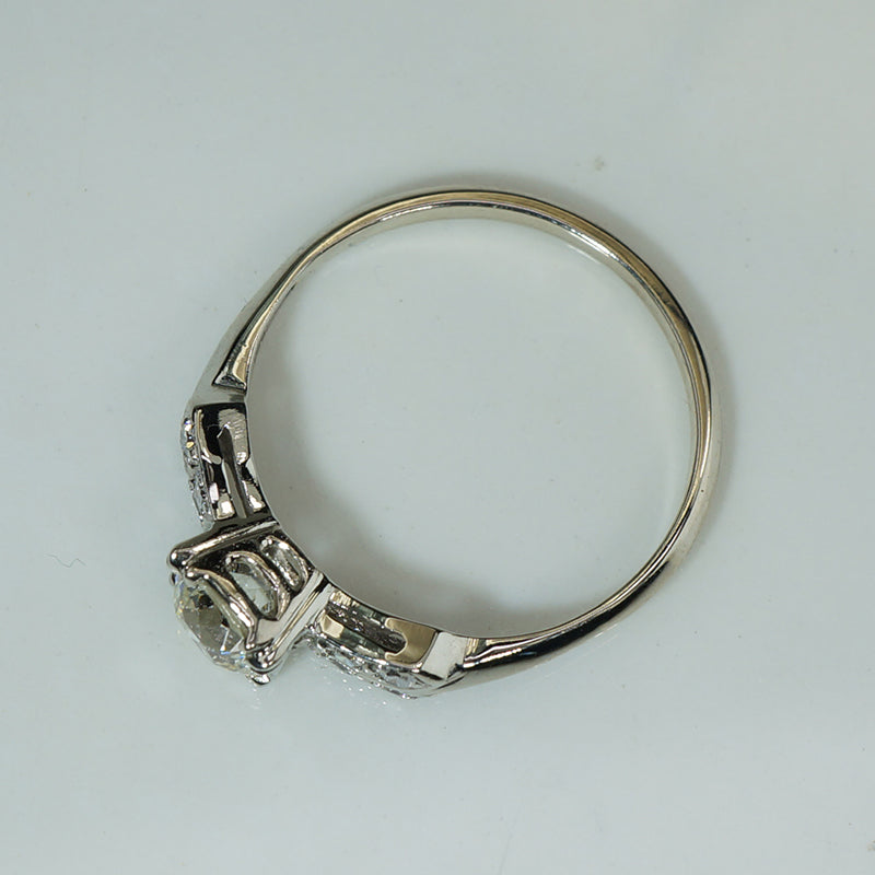 Whimsical OEC Diamond Engagement Ring