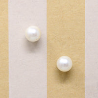 Vintage Akoya Pearl Studs in 14k White Gold