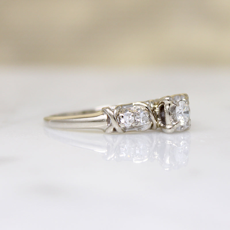 Classic Diamond Engagement Ring with Character