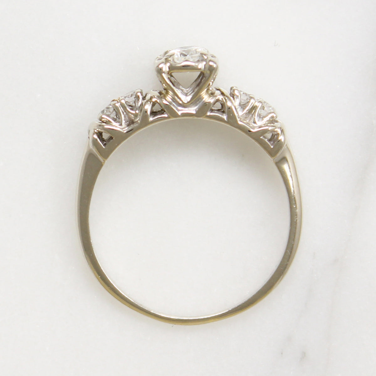 Classic Diamond Engagement Ring with Character