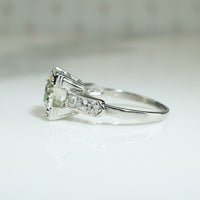 Dreamy Platinum 2.83ct Old Euro Engagement Ring