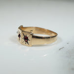 Sweet Victorian Gold and Garnet Band