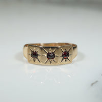 Sweet Victorian Gold and Garnet Band