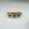 Sweet Victorian Gold and Garnet Band