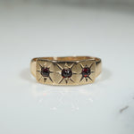 Sweet Victorian Gold and Garnet Band