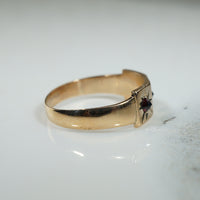 Sweet Victorian Gold and Garnet Band