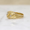 Sweet English 18ct Snake Ring with Old Mine Cut Diamonds