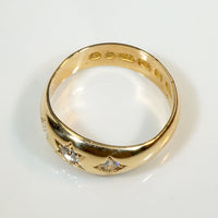 High Karat Gold & Old Mine Diamond 1853 Gypsy Band