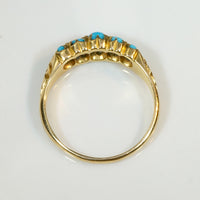 Luxurious Persian Turquoise & 18ct Gold Band