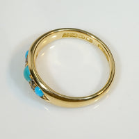 Marvelous Turquoise & Diamond 18ct English Band