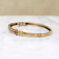Enchanting Victorian 9ct Etruscan Revival Bangle