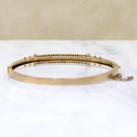 Enchanting Victorian 9ct Etruscan Revival Bangle