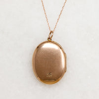 Engaging Engraved 9ct Rosy Gold Locket