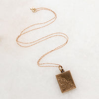 Rosy 9ct English Gold Art Nouveau Locket