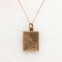 Rosy 9ct English Gold Art Nouveau Locket