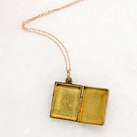 Rosy 9ct English Gold Art Nouveau Locket
