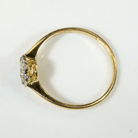 Edwardian Daisy Diamond Cluster in 18ct & Platinum Ring