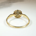 Lush Floral Diamond Cluster in Platinum & 18ct Ring