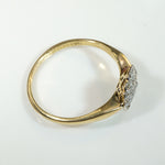 Lush Floral Diamond Cluster in Platinum & 18ct Ring