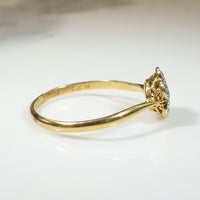 Starry-Flower Diamond Ring in Platinum & 18ct Gold