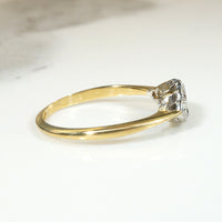 Dainty Victorian Navette Diamond Cluster Ring
