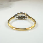 Dainty Victorian Navette Diamond Cluster Ring