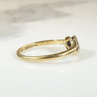 Darling Victorian Diamond Navette 18ct & Platinum Ring