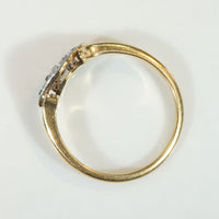 Darling Victorian Diamond Navette 18ct & Platinum Ring