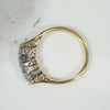 Classic English Diamond Trilogy Ring in 18ct & Platinum