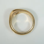 Old European Cut Diamond in Voluptuous Gold Band