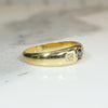 Smart Sapphire & Diamond 18ct Gold Band