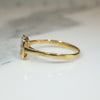 Petite Diamond Panel Ring in Platinum & Gold