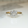 Edwardian Diamond Cluster Wind Rose Ring