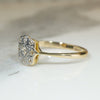 Edwardian Diamond Cluster Wind Rose Ring