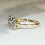 Edwardian Diamond Cluster Wind Rose Ring