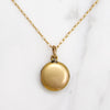 Petite Gem-Studded Fleur de Lis Locket