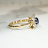 English Sapphire & Diamond Picture Frame Ring