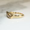 Edwardian Diamond & 18ct Gold Flourish Band