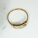 Edwardian Diamond & 18ct Gold Flourish Band