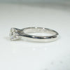 Mid Century English Diamond & Platinum Solitaire Ring