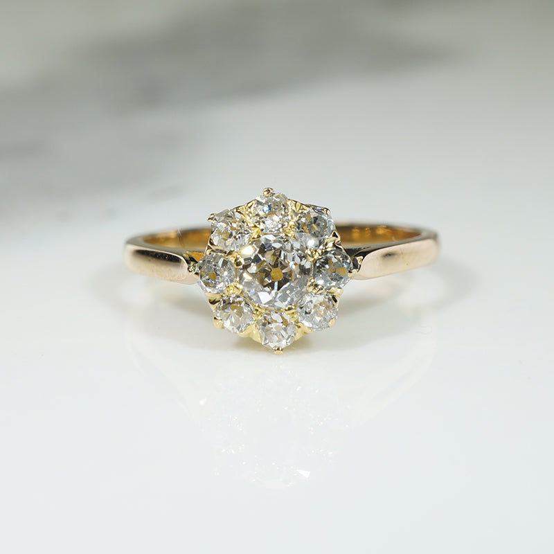 Shining OMC Diamond Cluster Ring