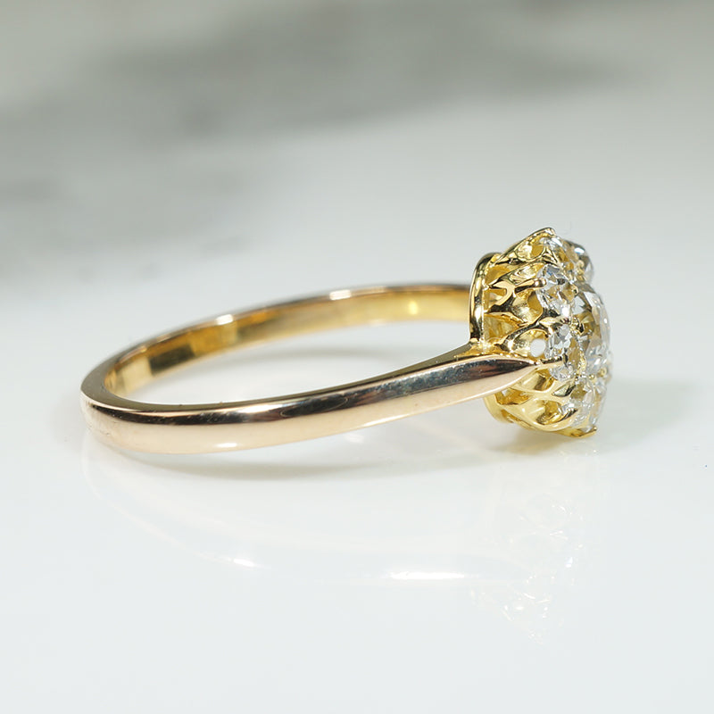 Shining OMC Diamond Cluster Ring