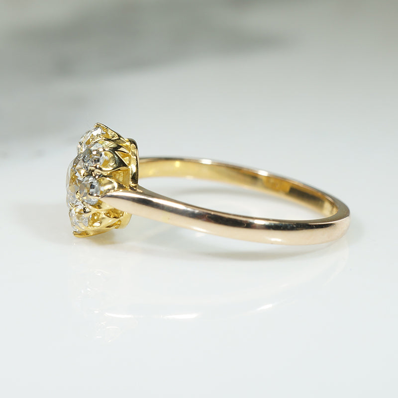 Shining OMC Diamond Cluster Ring