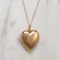 Blushing 9ct Rose Gold Edwardian Heart Locket